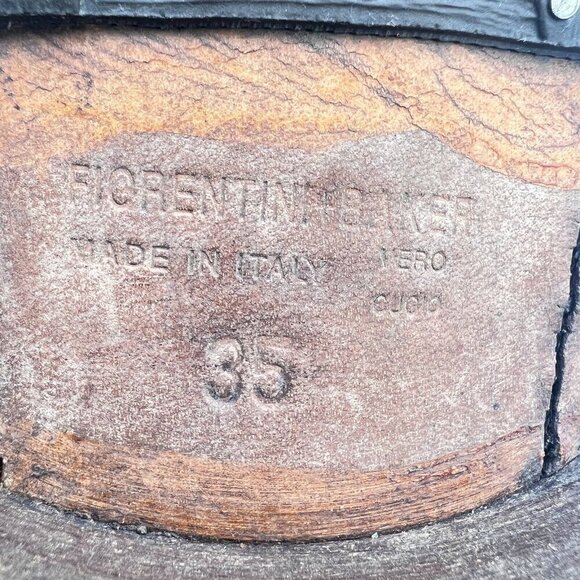 Fiorentini Baker Women Size 5 EU 35 Brown Suede Plain Toe Derby Casual Shoe - Picture 11 of 12